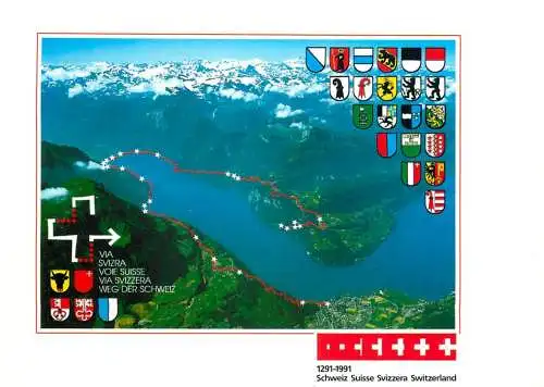 Weg der Schweiz souvenir postcard