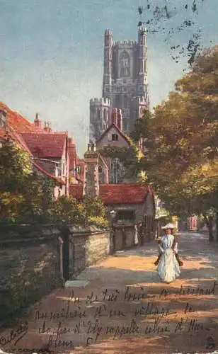 British fine art scenic postcard painting Oilette Tuck Windsor castle