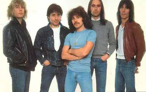 Music and musicians postcard Status Quo