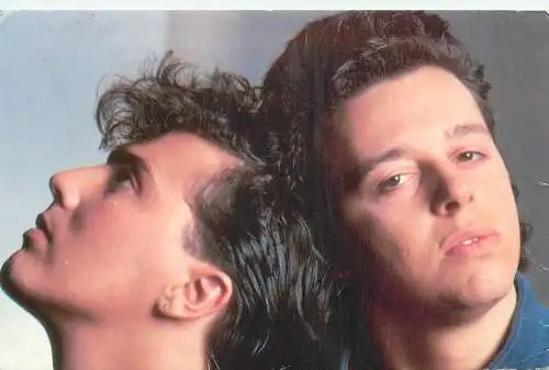Music and musicians postcard Tears for Fears Mad World 1987