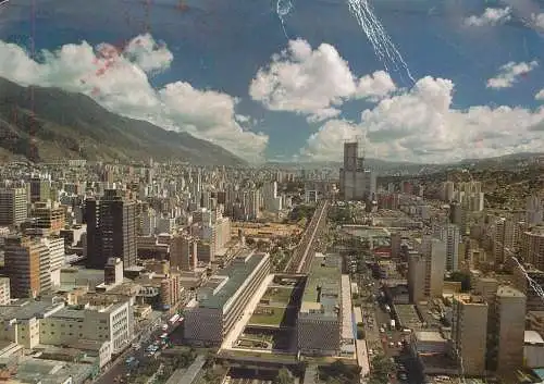 Venezuela Caracas aerial avenida Bolivar 1982