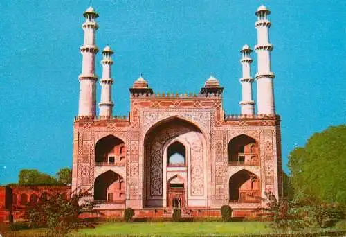 India Agra Akbar Tomb gateway