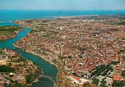 Portugal Porto "Tres Pontes" aerial view