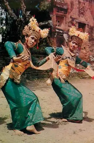 Bali Legong dancers ethnic types and scenes