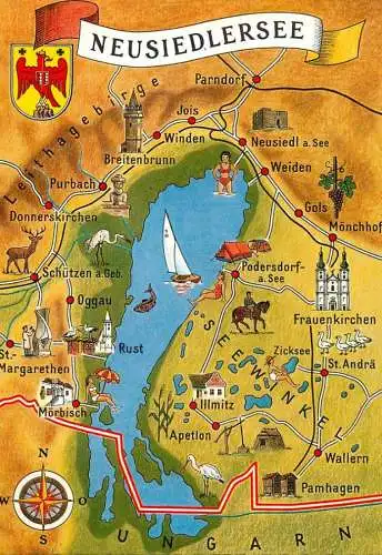 Neusiedlersee map