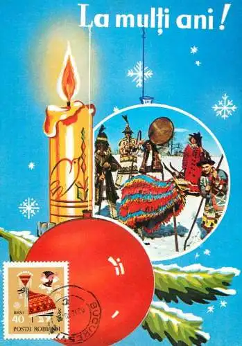 Romania Winter Holidays greetings several aspects