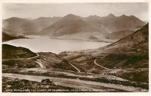 Scotland Loch Duich from summit of Mamratagan near Glenelg