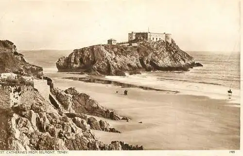 Wales Tenby St Catherine's from Belmont
