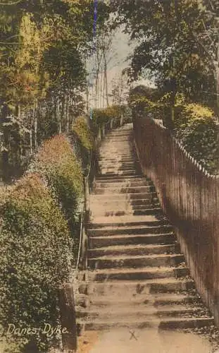 England Danes Dyke stairs historical site