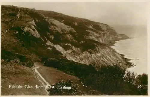 England Fairlight Glen from West Hastings coastal scenery