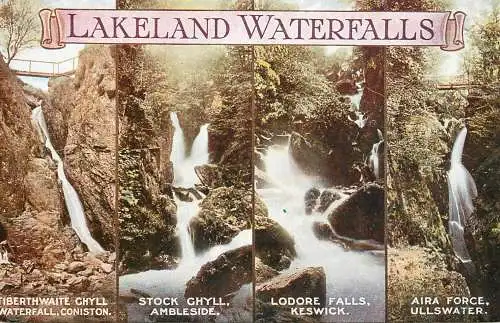 England Lakeland Waterfalls multi view