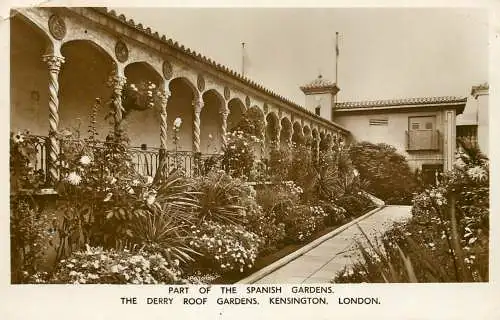 England London Kensington Spanish Gardens , Derry Roof partial view