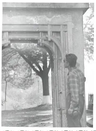Romania architecture photo 9 x 12 cm Romania church portal  facade 1965