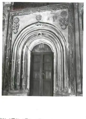 Romania architecture photo 9 x 12 cm Romania St Sava church portal  facade 1965