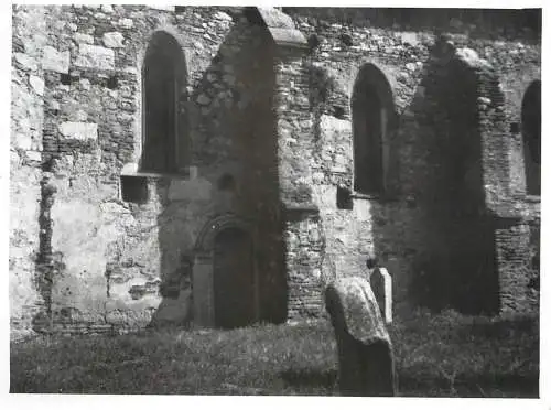 Romania architecture photo 9 x 12 cm Romania church facade 1965