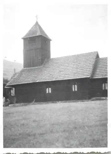 Romania architecture photo 9 x 12 cm 1965 wooden church
