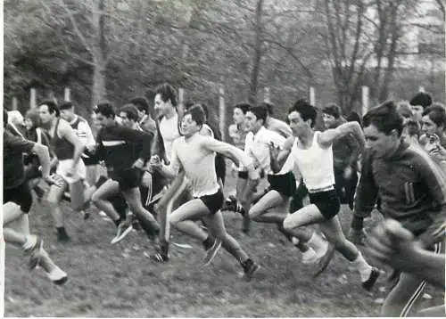 Original foto photo social history Romania athletic race