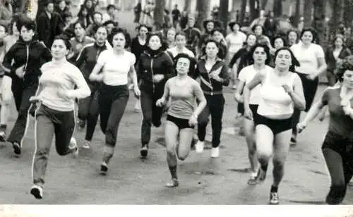 Original foto photo social history Romania athletic race