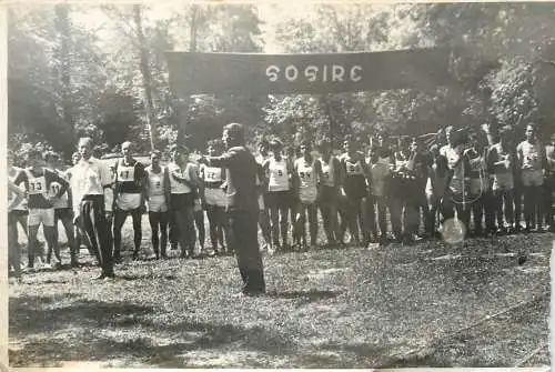 Original foto photo social history Romania athletic finish stage