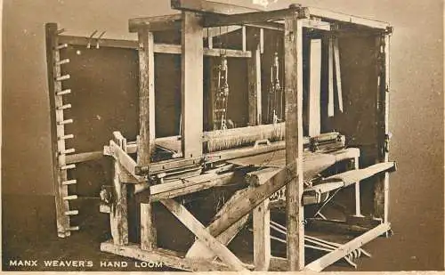 Manx Weaver's Hand Loom 150 years old @ Manx Museum