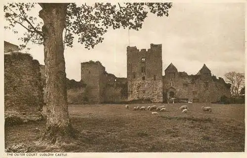 England Ludlow castle - outer court historical landmark