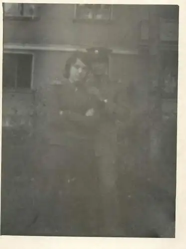 Original foto photo social history Romania officer and friend