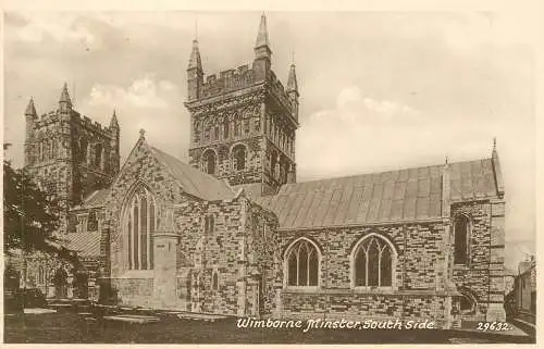 England Wimborne Minster southside view
