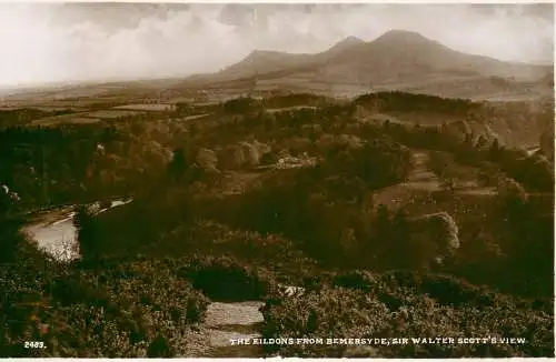 Scotland The Eildons from Bemersyde, Sir Walter Scott's view