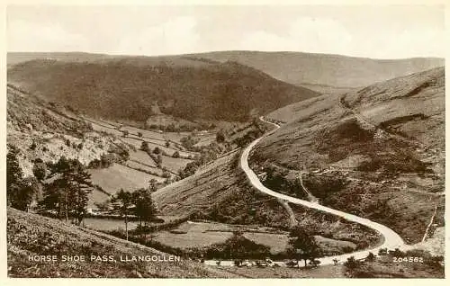 Wales Llangollen Horse Shoe Pass general view