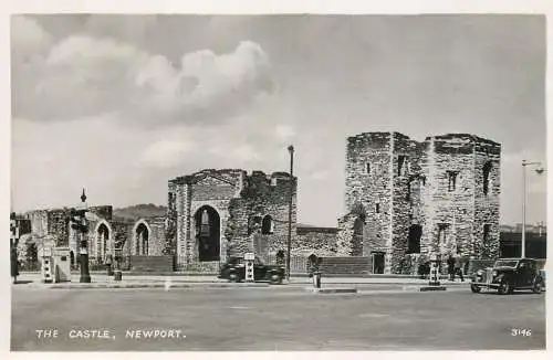 Wales Newport - the Castle historical landmark