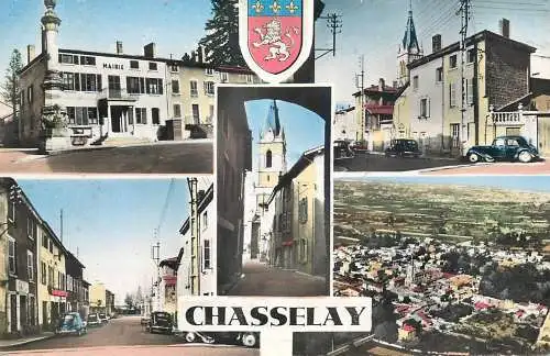 cpsm France Chasselay multi view