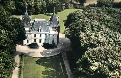 cpsm France Chemere Chateau de Noirbreuil vue aerienne