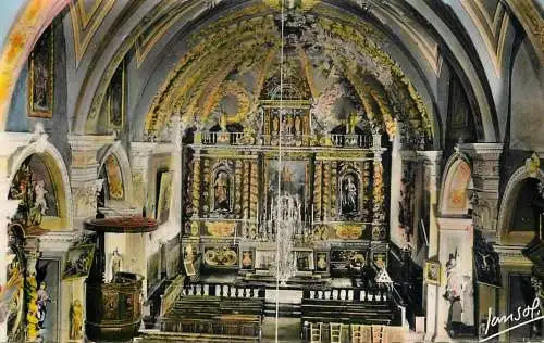 cpsm France Valloire Galibier (Savoie) Eglise vue interieure