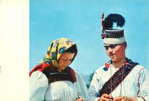 Romania folklore & ethnography traditional costumes in Oas