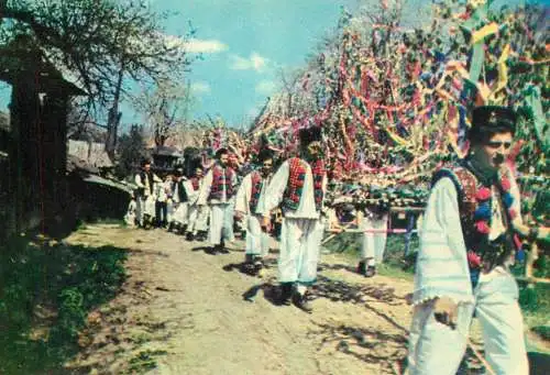 Romania folklore & ethnography traditional costumes and Hotenii Maramuresului young men
