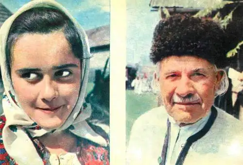 Romania folklore & ethnography traditional costumes in two generations