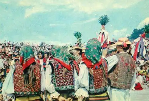 Romania folklore & ethnography Maramures round dance and wedding procession