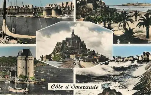 cpsm France Cote d'Emeraude multi view