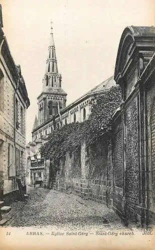 France Arras l'eglise Saint Gery