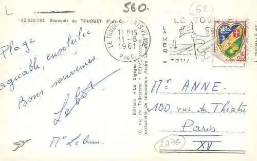cpsm France Le Touquet multi view