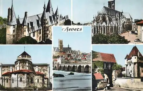 cpsm France Nevers multi view