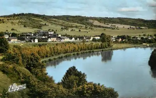 cpsm France Rosoy (Yonne) Le Tournant de l'Yonne et les Coteaux
