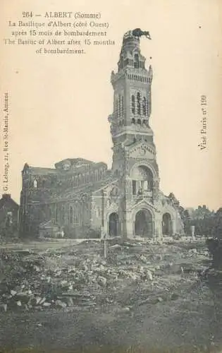 Guerre 1914-1916 France Albert (Somme) basilique