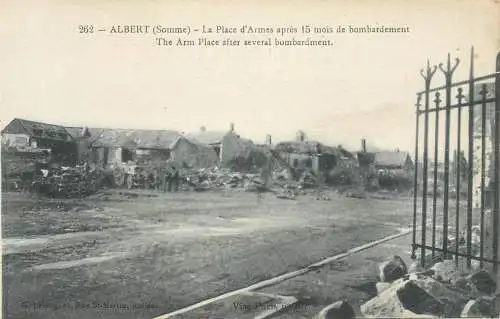Guerre 1914-1916 France Albert (Somme) la place d'Armes