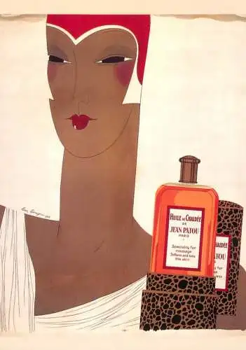 Advertising postcard Huile de Chaldee de Jean Patou
