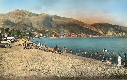 cpsm France Roquebrune Cap Martin La Plage de Carnoles