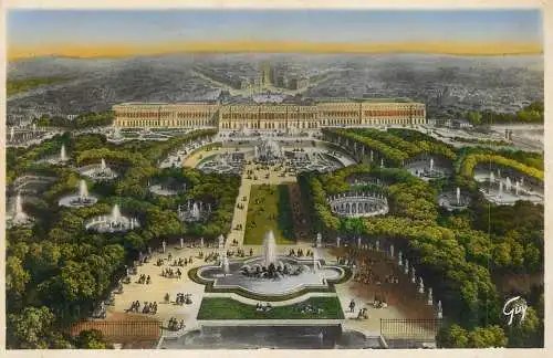 cpsm France Le Palais Versailles vue generale