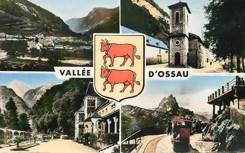 cpsm France Laruns Vallee d'Ossau multi view