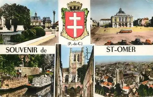 cpsm France souvenir de St-Omer