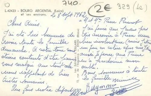cpsm France Bourg Argental et ses environs multi view
